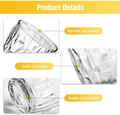4 Transparent 10Oz Acrylic Tumblers Durable Reusable Compact
