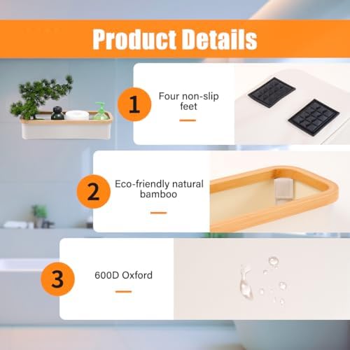 Bamboo Collapsible Toiletry Organizer - Compact Storage Solution