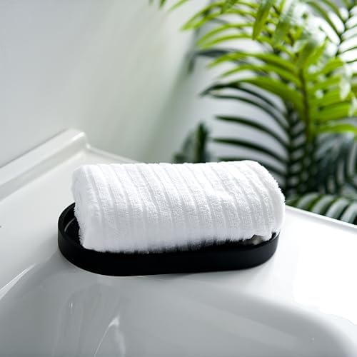 Elegant Black Resin Vanity Tray