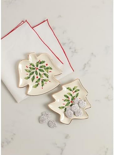 holiday tree shaped party plate