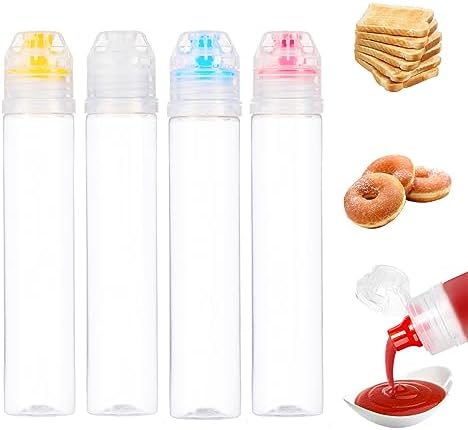 Raynag 8-Piece Honey Squeeze Bottle Set Reusable
