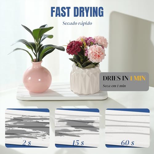 Fast Drying Diatomite Bathroom Tray