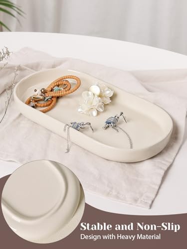 Elegant Ceramic Bathroom Vanity Tray with Beautiful Design