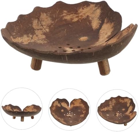Stylish Coconut Shell Soap Dish Holder for Bathroom