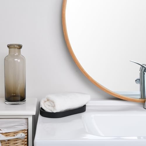 Elegant Black Resin Vanity Tray
