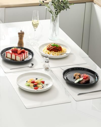 Hasense 10-Inch Dinner Plate Set Ceramic Plates
