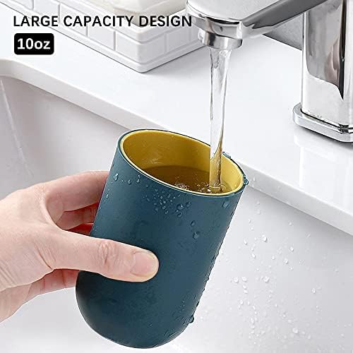 4PCS Bathroom Tumbler Toothbrush Cup Holder Durable Eco-Friendly