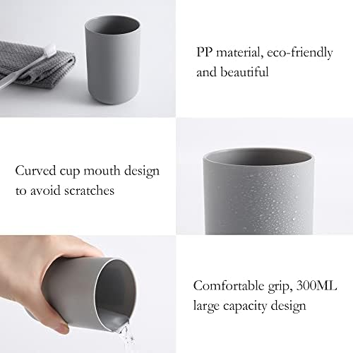 3-Piece Unbreakable Toothbrush Cup Holder