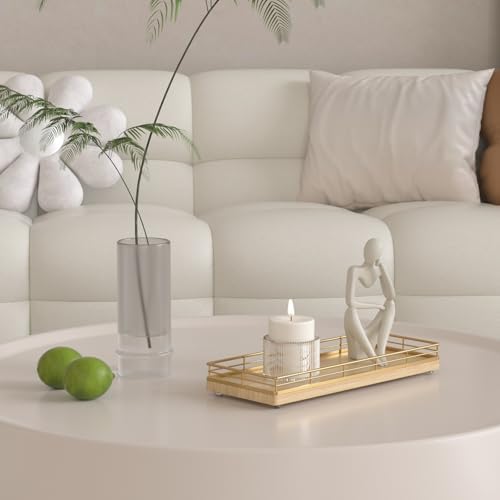 Elegant Oak Kitchen Tray for Morning Routine