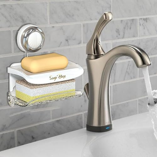 Suction Soap Holder compact for bathroom organization