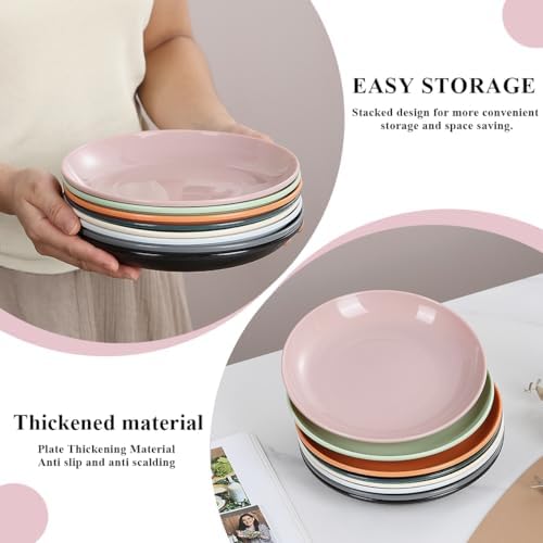 Evanda Plastic Plates Set of 8 - 78-inch