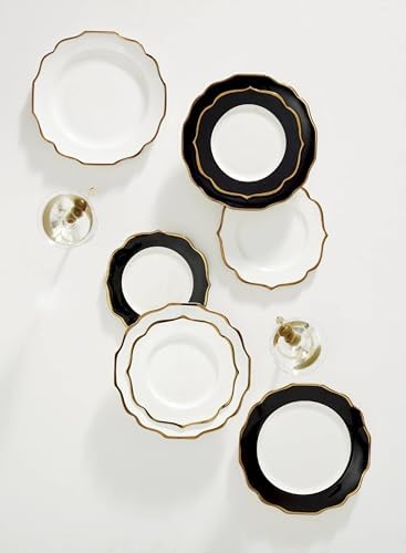 Elegant 4-Plate Set Black