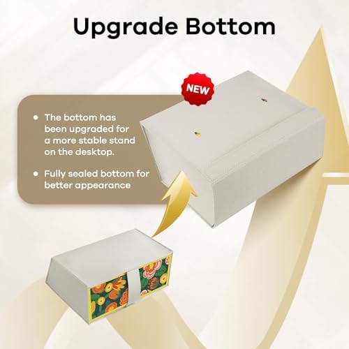 Sturdy Leather Tissue Box Cover Kleenex Compatible
