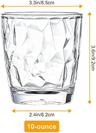 4 Transparent 10Oz Acrylic Tumblers Durable Reusable Compact