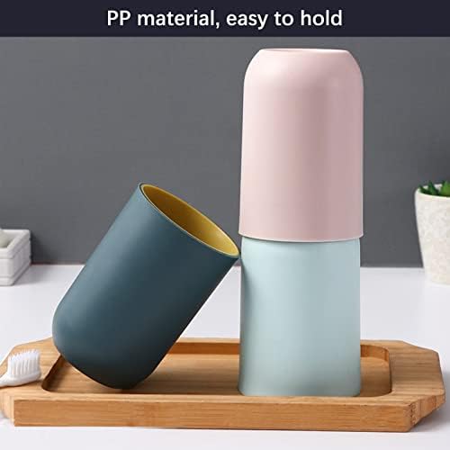 Bathroom Cups Set of 4 in 330ml - Unbreakable Reusable Plastic Toothbrush Holder Tumbler