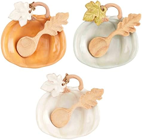 Mud Pie Blue pumpkin Tidbit Set