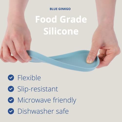 Blue Ginkgo Mini Silicone Trays Set of 6 Blue