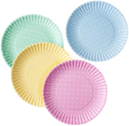 180 Degrees Melamine Plates Set of 4 Unique Polka Dot Design