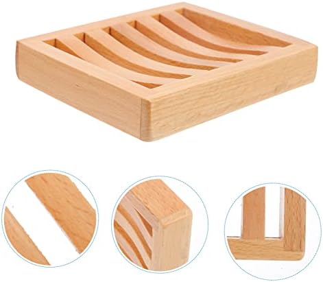 Simple Beech Wooden Soap Dish