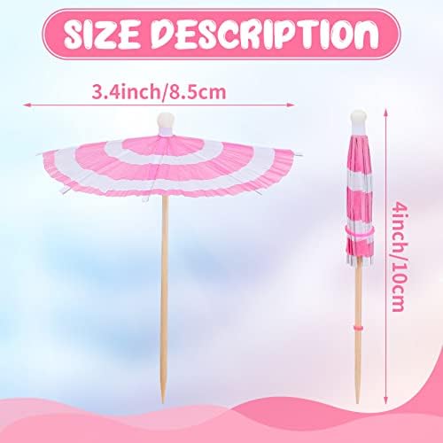 Chic 150-Piece Cocktail Umbrella Picks for Summer Parties