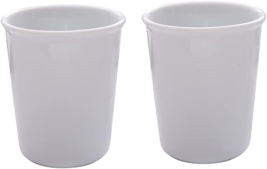 Awhales Elegant Ceramic Bathroom Cup 2PK