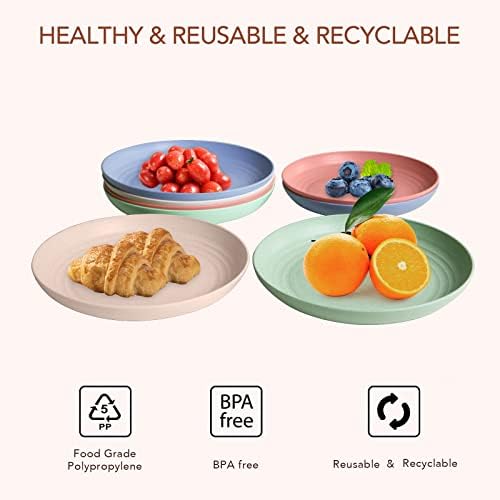 GreenAndLife Lightweight Wheat Straw Plates