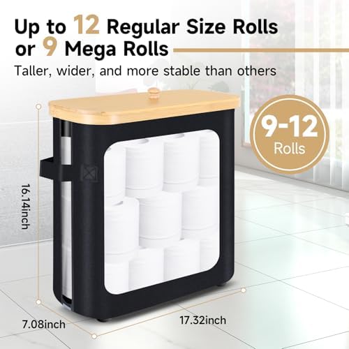 Sicamin Bamboo Folding Toilet Paper Organizer