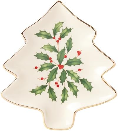holiday tree shaped party plate
