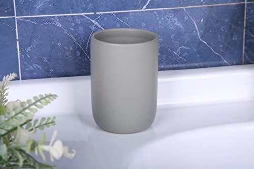 cordial Ceramic Toothbrush Dispenser for Bathroom Black