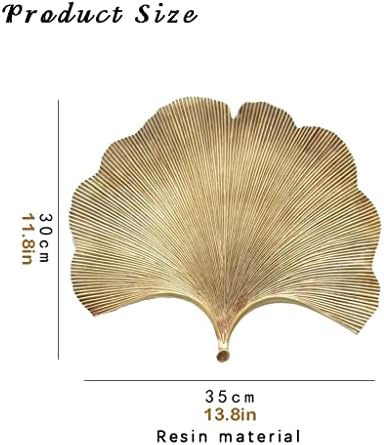 JAJKAFCL Gold Leaf Key Bowl Decor