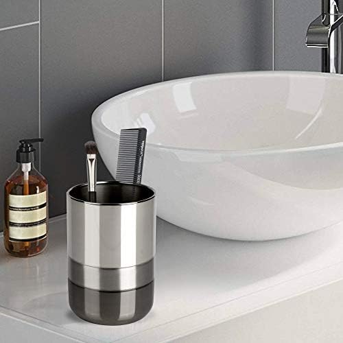Nu Steel Triune Tumbler Makeup Brush Holder