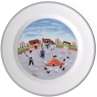 Villeroy Boch Design Naif Dinner Plate - Premium Porcelain WhiteColoured