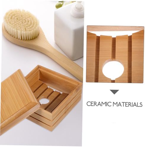 Natural Wood Soap Dish for Bathroom Kitchen Lightweight Stylish
