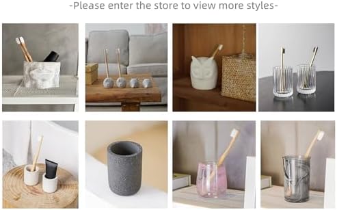 Concrete Tumbler Set 2-Pack Stylish Design for Bath Kitchen