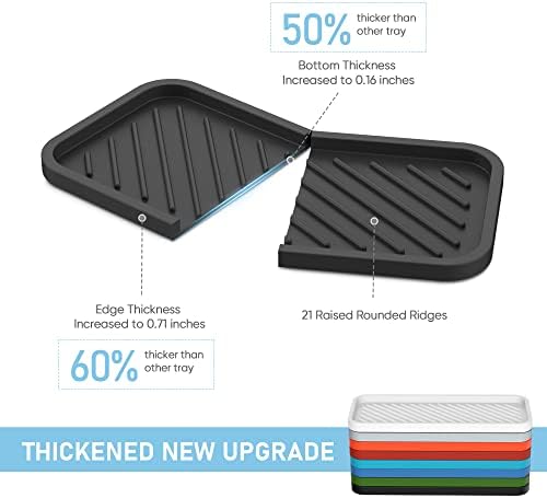 EG-SIPRO Silicone Sponge Holder Kitchen Sink Organizer Tray
