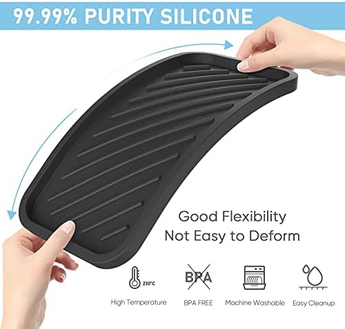 EG-SIPRO Silicone Sponge Holder Kitchen Sink Organizer Tray