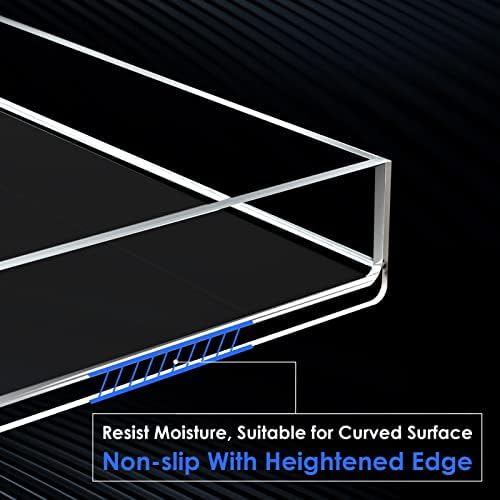 MaxGear Acrylic Vanity Tray 118 x 5 x 12 Inch Bathroom Organizer