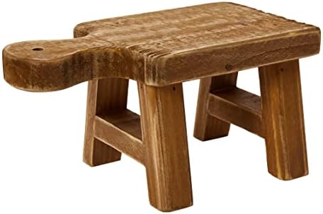 Creative Co-Op Decorative Pedestal with Handle