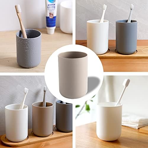 3-Piece Unbreakable Toothbrush Cup Holder