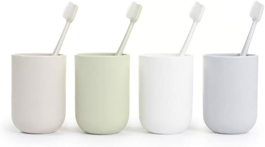 UVIVIU Arc-Shape Toothbrush Holder with Matte Finish 350ml