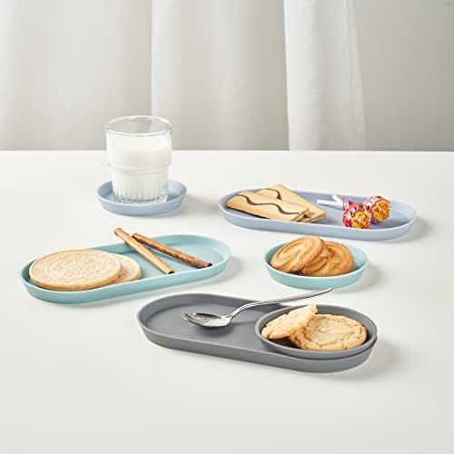 Blue Ginkgo Mini Silicone Trays Set of 6 Blue
