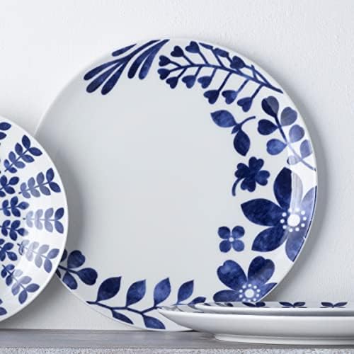 Stunning Sandefjord Dinner Plates in BlueWhite for Entertaining at Home