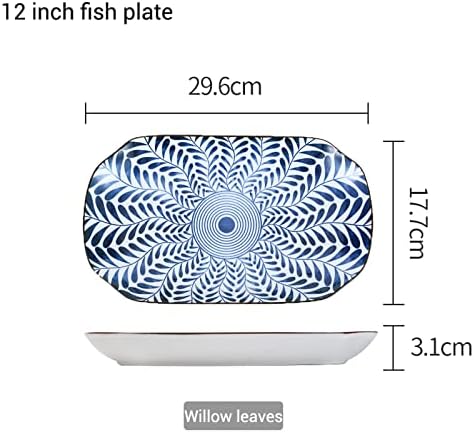 Gegong 12 inch Ceramic Fish Plate