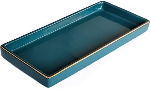 HANKOR 10 x 5 Ceramic Bathroom Tray for Countertops