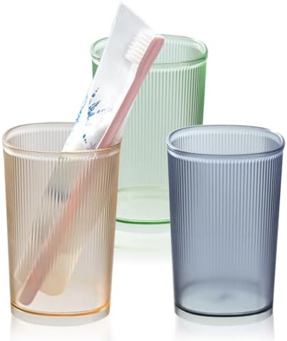BieFuDan3 Pack Bath Delivery Holder Reusable Style Toothbrush Cup Holder