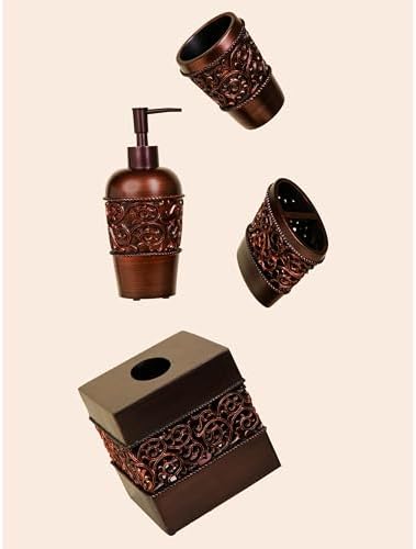 Essentra Home Bronze Tissue Cover for Bathroom Counter