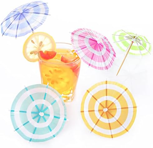 Chic 150-Piece Cocktail Umbrella Picks for Summer Parties