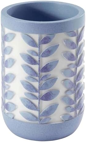 Avanti Linens - Tumbler Resin Countertop Accessories Guest Bathroom Essentials Monterey Collection Blue