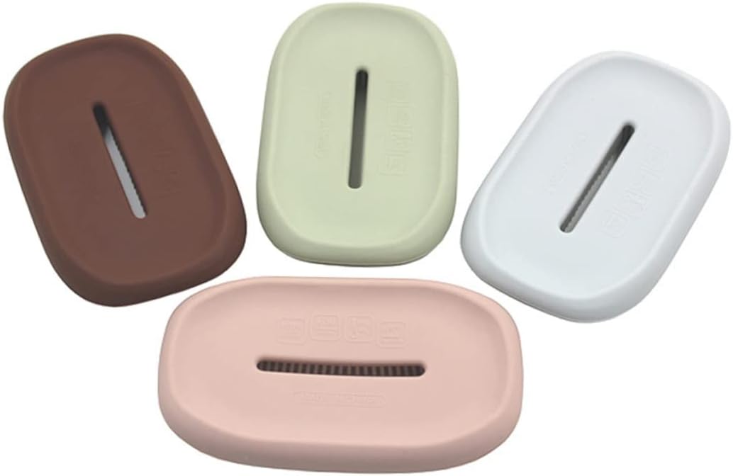 Unomor Silicone Soap Holder Dish Brush Drainage Tray