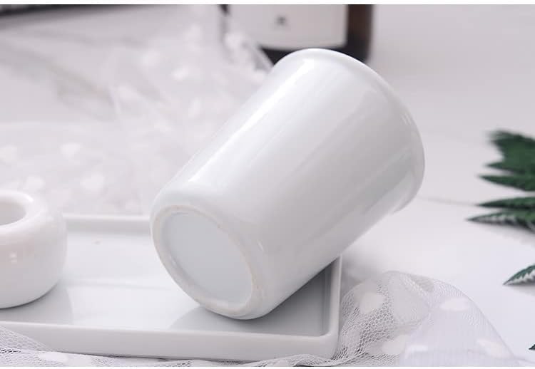 Awhales Elegant Ceramic Bathroom Cup 2PK